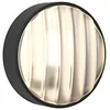 Image de Astro Montreal 1032005 Applique murale d'extérieur ronde 220 degrés à intensité variable, IP44 (noir texturé), lampe LED E14/SES, conçue en Grande-Bretagne