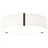 Image de Astro Salina 1463002 Plafonnier d'intérieur à intensité variable en tissu blanc