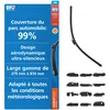 Image de Quinton Hazell Aeroflex Balai d'essuie-glace de rechange multi-ajustement pour vitre avant, 18" / 457 mm