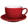 Image de Olympia Lot de 12 tassesà cappuccino en porcelaine Rouge 340 ml