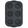 Image de Zenker 685537 Moule 6 tartelettes en fibre de verre, moule pour 6 tartelettes, moule à tartelettes, Silicone fibre de verre, Nylon, Gris, 28,3 x 18,4 x 2 cm