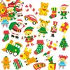 Image de Baker Ross Autocollants Atelier du Père Noël en Mousse (Paquet de100) - Matériels créatifs pour Enfants et Adultes EF957
