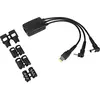 Image de Targus ACC1009EUX Câble d'alimentation CC Hydra Trois Voies 3PT, Noir