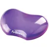 Image de Fellowes Mini repose poignet Crystal Gel, mini repose-poignet ergonomique pour souris gel transparent violet, 18 x 122 x 88 mm 91477-72