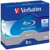 Image de Verbatim 43715 BD-R couche unique 6X 25 Go avec boîtier plastique de 5