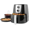Image de Petra PT5175VDEEU10 Friteuse à air manuelle 5,2 L, plateau de cuisson antiadhésif amovible XL, peu/pas d'huile, minuteur 30 minutes, plaque à pizza/moule à gâteau, température réglable, 1 300 W