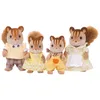 Image de SYLVANIAN FAMILIES - 4172 Famille Ecureuil Roux - Gris & La cabane Luke bébé écureuil Roux Mini-Univers, 5318, Multicolore