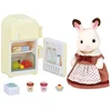Image de SYLVANIAN FAMILIES - 5014 - La maman lapin chocolat et réfrigérateur Multicolore