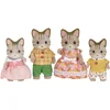 Image de Sylvanian Families - La famille Chat Tigré - Set 4 figurines - Plongez dans l'univers de la famille Sylvanian - Figurines animaux miniatures - Jouet enfant 3 ans et + - 5180