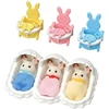 Image de Sylvanian Families Les Triplés Lapin Chocolat et accessoires puériculture