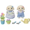 Image de Sylvanian Families - Le frère et la soeur Lapin Bélier - 5736 - Mini Poupées