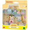 Image de Sylvanian Families - Le Duo des bébés en Promenade - 5747 - Figurines Prêt-à-Jouer - Mini Poupées