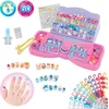 Image de EPOCH Aquabeads Nail Studio - Mon Studio d'ongles à décorer - Kit de Loisir créatif et activité Manuelle pour Enfants de 4 Ans et + - Jouet de manucure Enfants - 35027