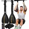 Image de RDX Fitness AB Straps, Sangles Abdominaux Exercice de gymnastique à la maison Six Pack, Double sangle D Anneau en ABS Abdominales pour Fitness et Calisthenics Crunch d'entraînement Gym, hommes femmes