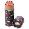 Image de Puckator Fun Kids Lot de 10 tubes de coloriage dinosaures 10 x 10 x 3,5 x 8,5 cm