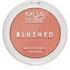 Image de MUA Makeup Academy Blushed Powder Blusher blush poudre teinte Rose Tea 5 g