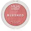 Image de MUA Makeup Academy Blushed Powder Blusher blush poudre teinte Rouge Punch 5 g