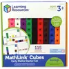 Image de Learning Resources Kit Cubes MathLink   100 Cubes Colorés + 30 Activités   Apprentissage des Maths Dès 4 Ans   Tri, Formes, Calcul   Idée Cadeau Éducatif