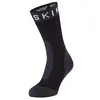 Image de SEALSKINZ unisexe chaussette imperméable de taille moyenne pour le temps froid extreme - noir/gris/blanc, S