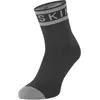 Image de SEALSKINZ unisexe chaussette imperméable Hydrostop jusqu'à la cheville pour le temps chaud - noir/gris, S