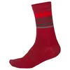 Image de Endura Homme Baabaa Merino Stripe Socks for Cycling | Warmth and Breathability Cyclisme Chaussettes, Rouge, S-M EU