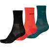 Image de Endura CoolMax Race 3-PII Cyclisme Chaussettes pour Femme, Noir, One Size