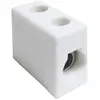 Image de RS PRO Lot de 10 bornes de connexion en céramique blanche - Connecteur à vis 1 broche 8 AWG / 15   57 A
