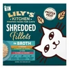 Image de Lily's Kitchen - Nourriture humide pour chats - Filets effilochés au bouillon - Lot de 8 sachets fraîcheur de 70g