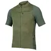 Image de Endura GV500 Gravel Maillot de Cyclisme à Manches Courtes pour Homme Vert Olive Taille XXL