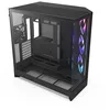Image de NZXT H9 Flow RGB (2025)   Grand boîtier PC ATX Mid-Tower à Double Chambre pour Flux d'air   Comprend 1 unité de Ventilateur RGB de 420 mm et 1 Ventilateur de 120 mm   Noir
