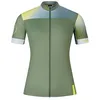 Image de Endura Maillot de cyclisme de route FS260 à manches courtes pour femme, vert dégradé, taille XXL