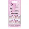 Image de Nail HQ Almond Purple French Faux ongles avec colle incluse 24 pcs