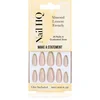 Image de Nail HQ Almond Lemon French Faux ongles avec colle incluse 24 pcs