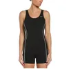 Image de Nike Legsuit Maillot de Bain pour Femme, Femme, Survêtement, NESS7068-001, Noir, 30