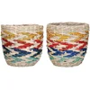 Image de KitchenCraft - Set de 2 Pots de Fleurs en Herbes Marines Tressées pour Petites Plantes d'Intérieurs, 11 x 11 x 11 cm