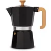 Image de La Cafetière Venice Aluminium Espresso Maker, six tasses, noir