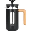 Image de La Cafetière, Cafetière Pisa, Verre et Acier Inoxydable, 350ml (3 Tasses), Noir, Boîte Cadeau