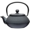 Image de La Cafetière Théière japonaise en fonte 600 ml avec panier infuseur, 3 tasses (noir)