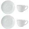 Image de Mikasa MKCHCAPPK2 Lot de 2 tasses à cappuccino et soucoupes en porcelaine Blanc 310 ml