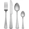 Image de Mikasa Broadway Ménagère de Couverts en Acier Inoxydable 16 Pièces, Argenté pour 4 Personnes Comprenant 4 Couteaux, 4 Fourchettes, 4 Cuillères à Dessert et 4 Cuillères à Café
