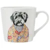 Image de Mikasa x Tipperleyhill tasse en porcelaine, 380ml, tasse en porcelaine fine avec détails en or véritable, mug fantaisie pour le thé et le café avec impression de cockapoo, emballage cadeau