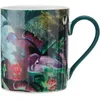 Image de Mikasa x Sarah Arnett Tasse en porcelaine, tasse imprimée pour le thé et le café, tasse unique à offrir, imprimé flamant rose, 350 ml - lavable au lave-vaisselle
