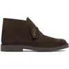 Image de Clarks Men’s Desert Boot Evo, Dark Brown Suede, 43 EU