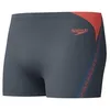 Image de Speedo Hyperboom Splice Aquashort pour Homme, Grey Lead/Neon Coral, 32