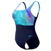 Image de Speedo Shaping Contour Eclipse Printed Maillot de Bain Une Pièce pour Femme, Turquoise Gem, 36