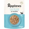 Image de Applaws - Natural - Nourriture humide pour chat adulte - Filet de thon et daurade au bouillon - 12 sachets de 70 g