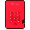 Image de iStorage diskAshur2 SSD 512Go Rouge - Disque SSD portable sécurisé - Protégé par mot de passe - Résistant à la poussière et à l'eau - Cryptage matériel