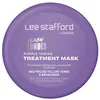 Image de Lee Stafford Masque capillaire tonifiant violet | Masque de traitement blond décoloré   Crème tonifiante revitalisante violette, hydratante, élimine les tons cuivrés et jaunes, idéal pour les cheveux