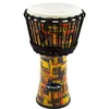 Image de World Rhythm MDJ001-OR 8 Pouces Djembe Tambour Accordé par Corde - Orange Tambour à Main Africain Synthétique