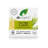Image de Barre de Shampoing au Tea Tree & Citron Dr Organic, Purifiant, Racines & Cuir Chevelu Gras, NOUVEAU, Sans Plastique, Naturel, Végan, Sans Cruauté, Sans Paraben & SLS, Bio, 75g